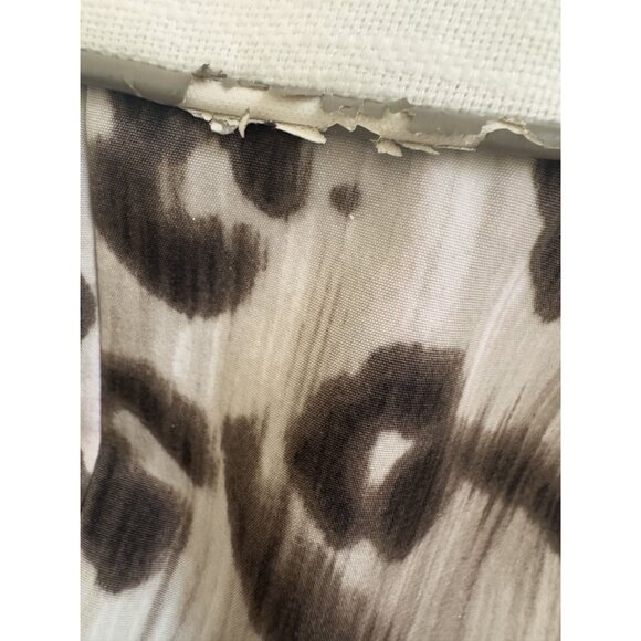 Chicos 2 Open 3/4 Sleeve Jacket Animal Print Lining Size large Beige - Picture 10 of 10